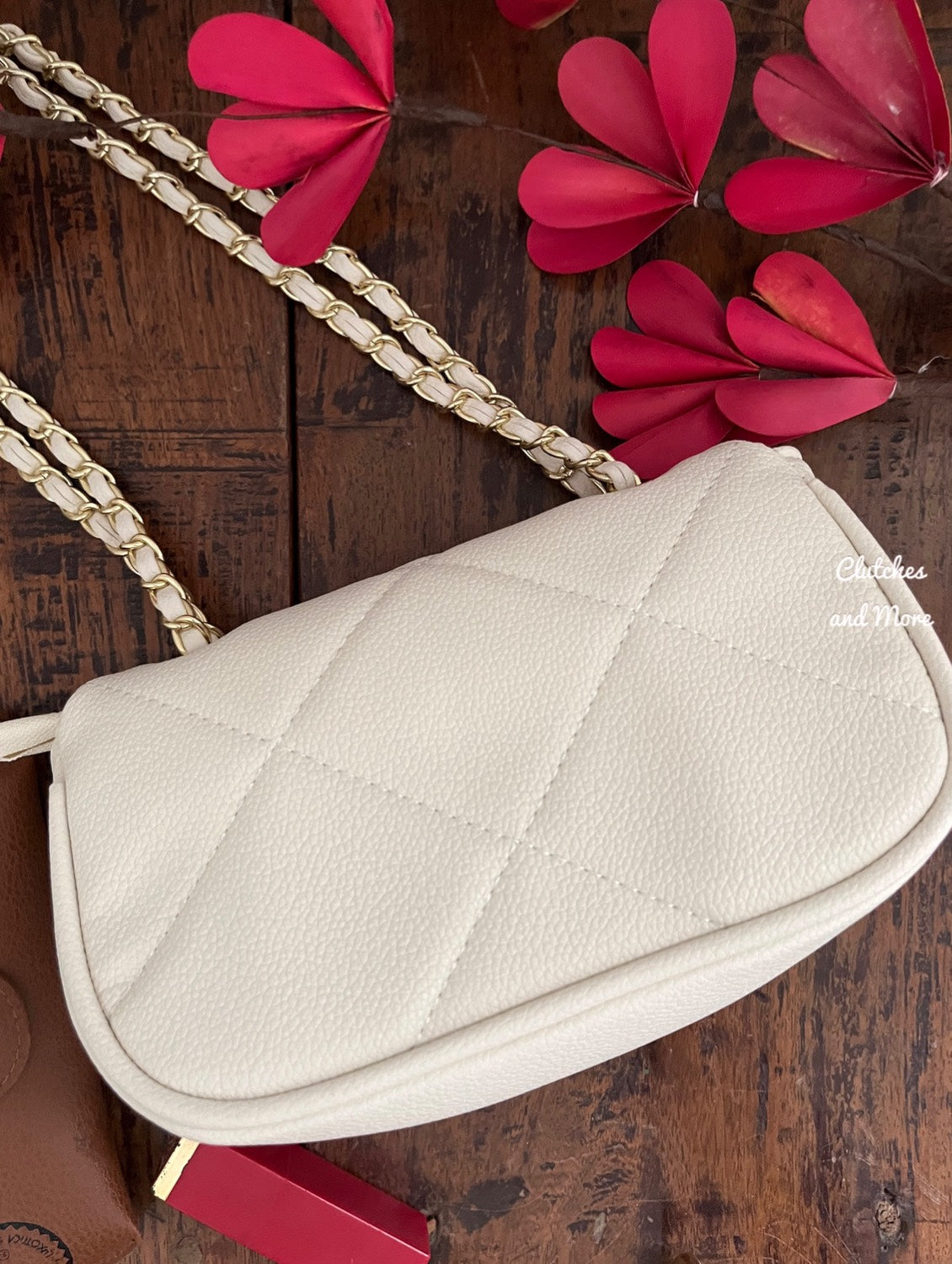 Butterfly White Sling Bag