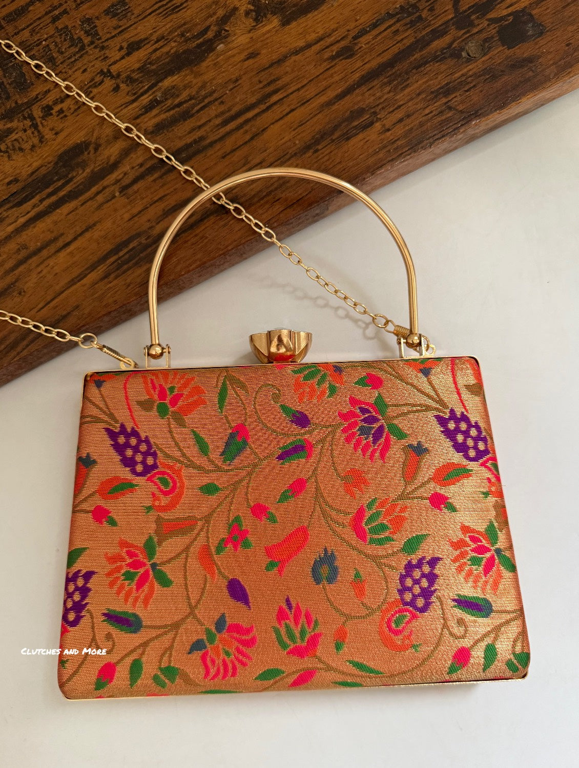 Paithani Clutch Multicolored