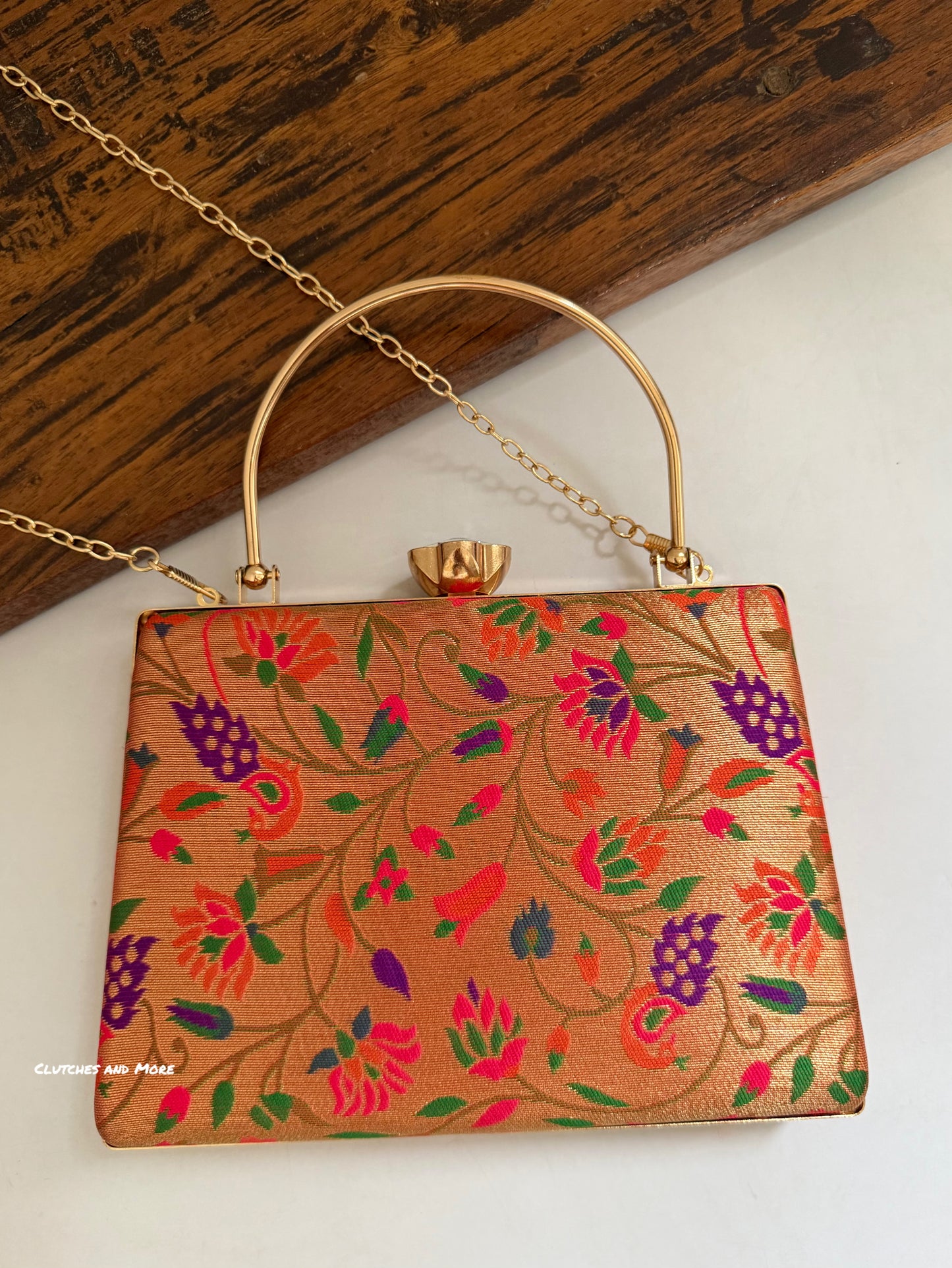 Paithani Clutch Multicolored