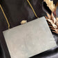 Grey Resin clutch with embellishments