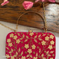 Maahi Pink Handwork Clutch Bag