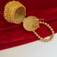 Mini Metal Potli Bag Gold
