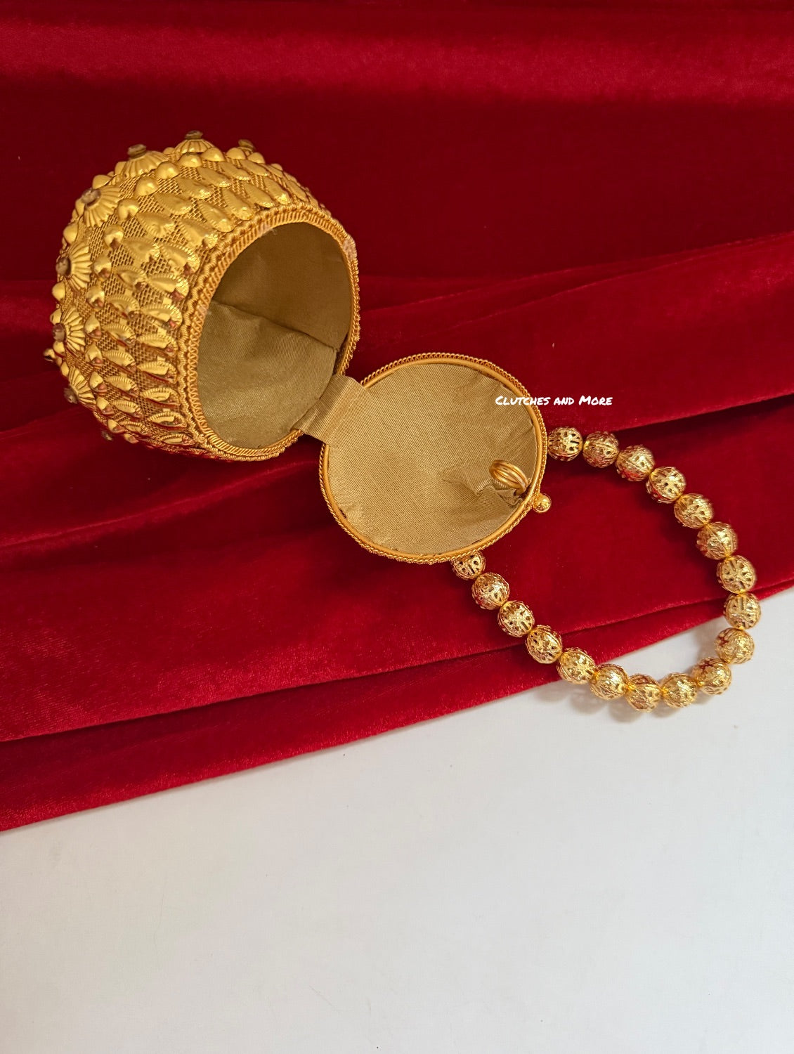 Mini Metal Potli Bag Gold