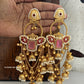 Farhana Kashmiri Jhumka Pink Red