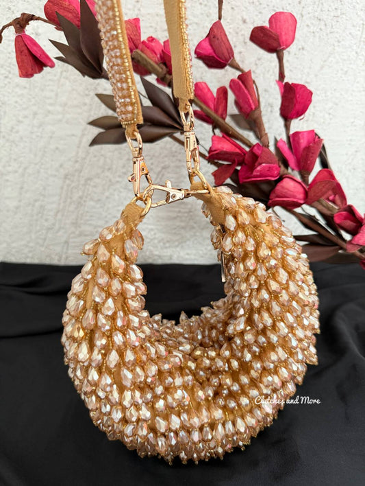 Sia Moon Crystal Bag Gold