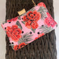 Poppy Pink multi Floral Clutch