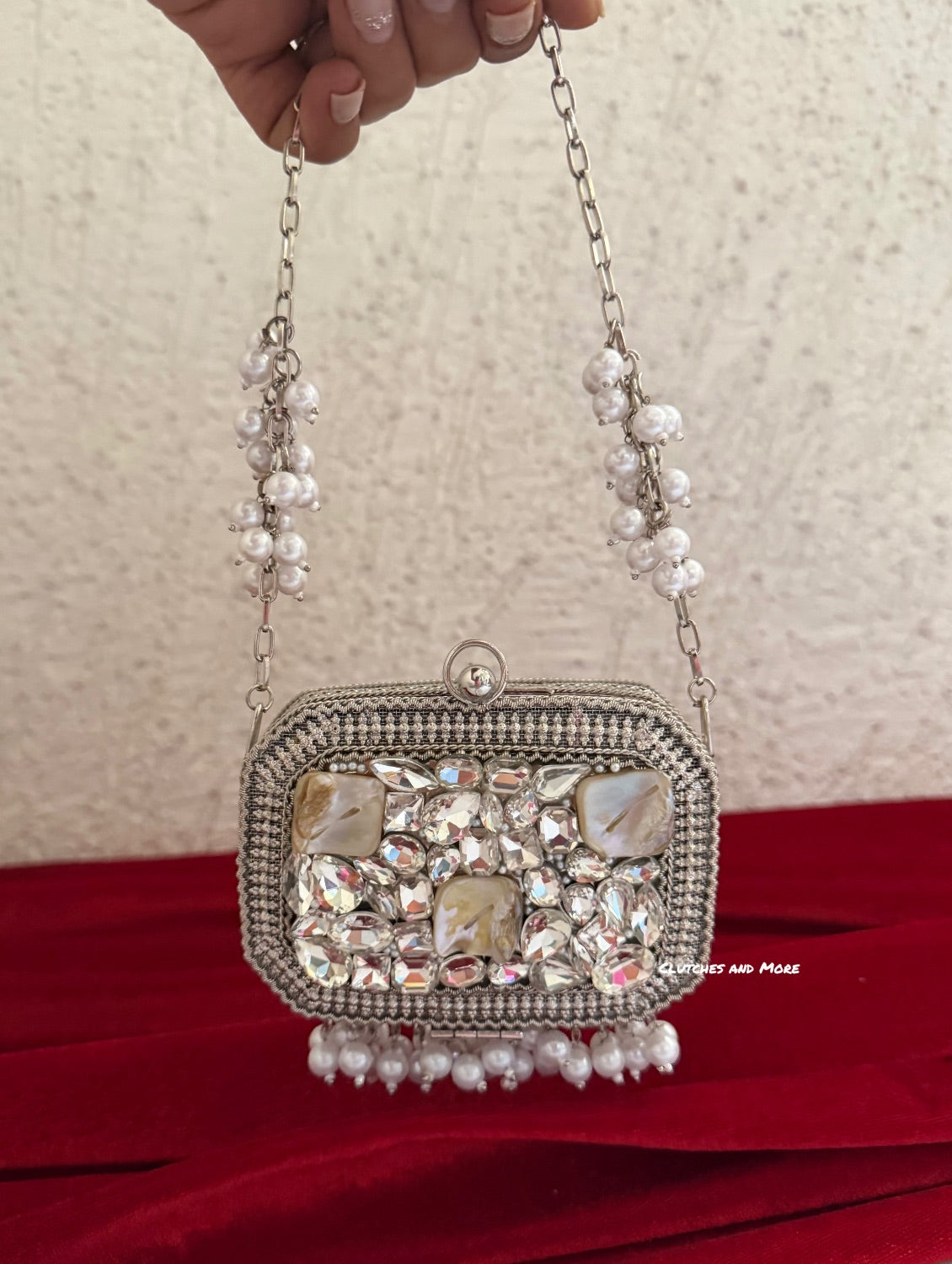 Zareen Mini Metal Bag Sliver