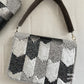 Silver Grey Flap Bag