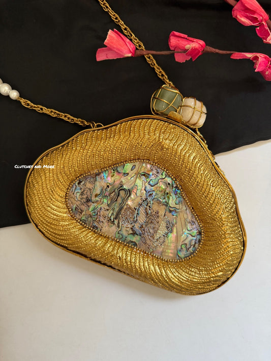 Ella Mother of Pearl Luxe Clutch