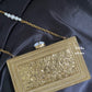 Mother of pearl luxury Gold clutch with tassel