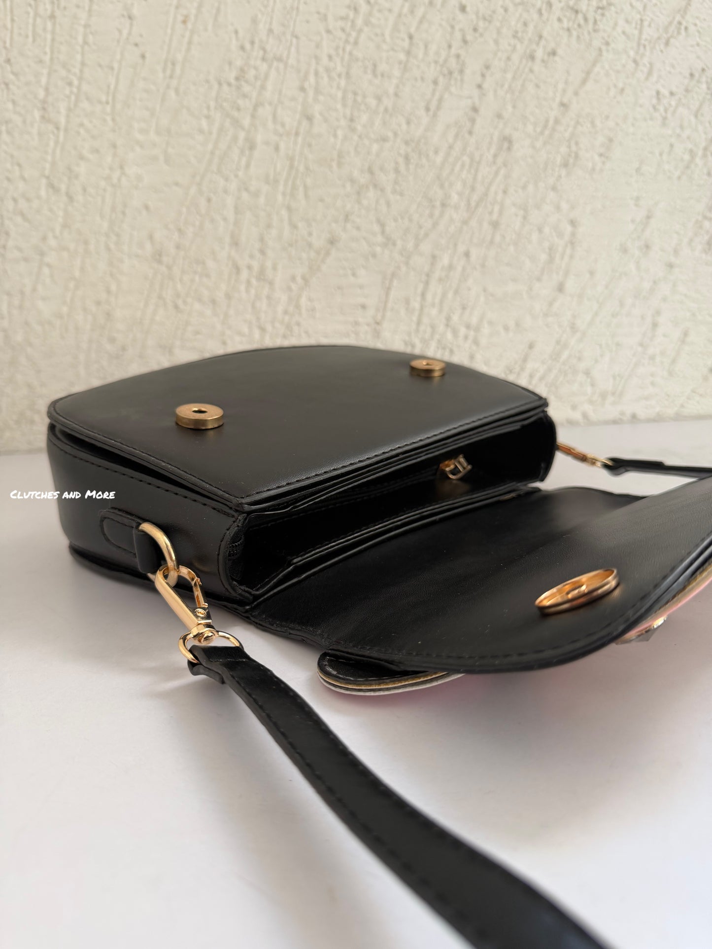 Owl Crossbody Bag White Black