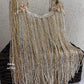 Luxe Moon Fringes Bag Silver Gold mix