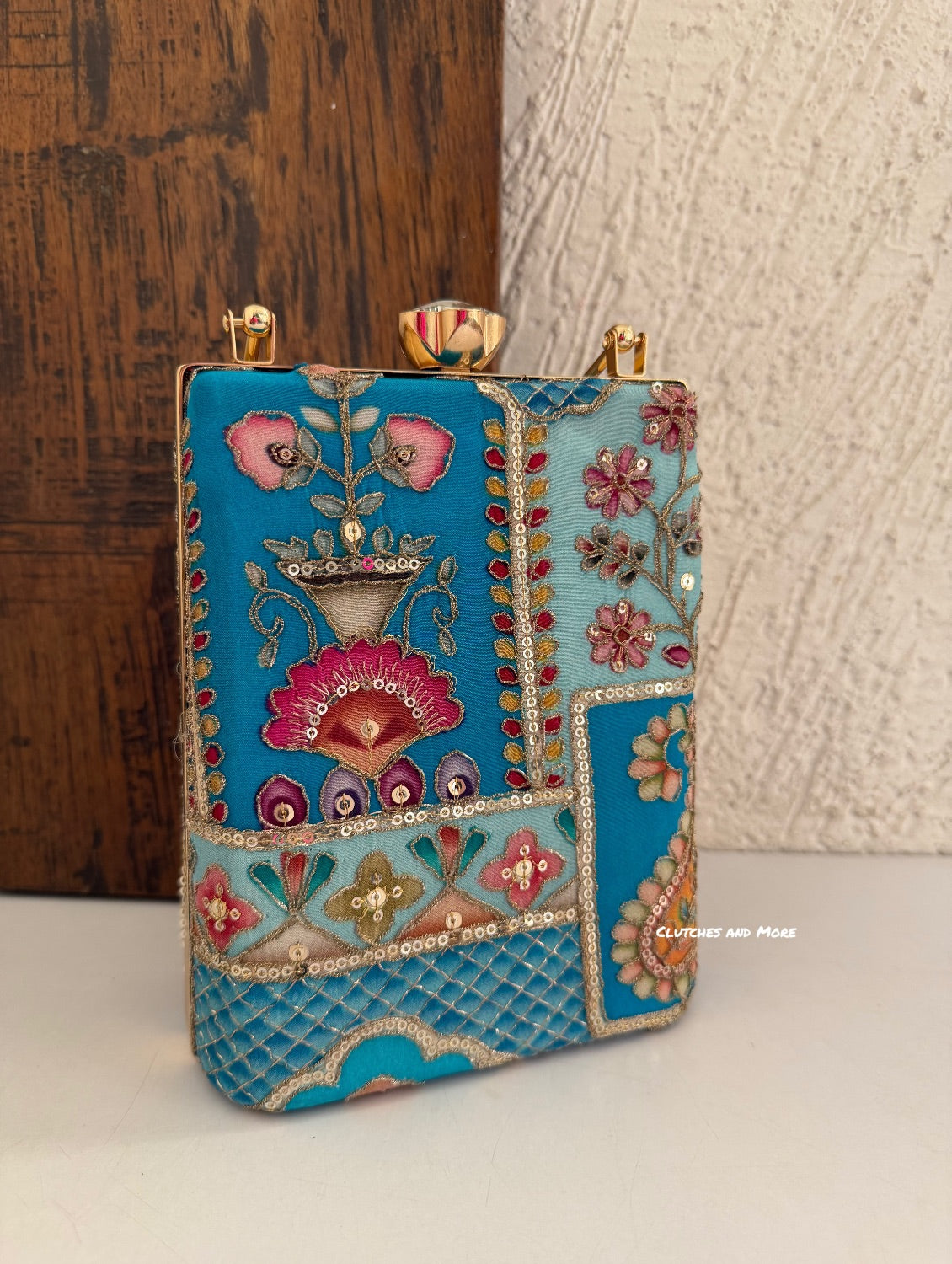Maharani Party Bag Blue Multi