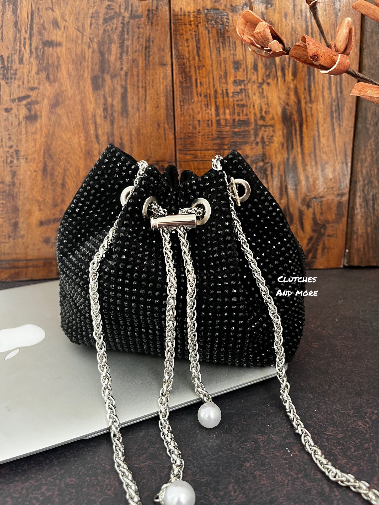 Black Bucket Bag