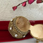 Mini Metal Potli Bag Dark Gold