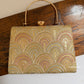 Rainbow Chikankari Bag Light Gold