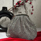 Rhinestone Silver Batua Bag