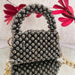 Mini Metallic Pearl Sling Grey