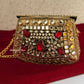 Kashish Kundan Brass Clutch Mini