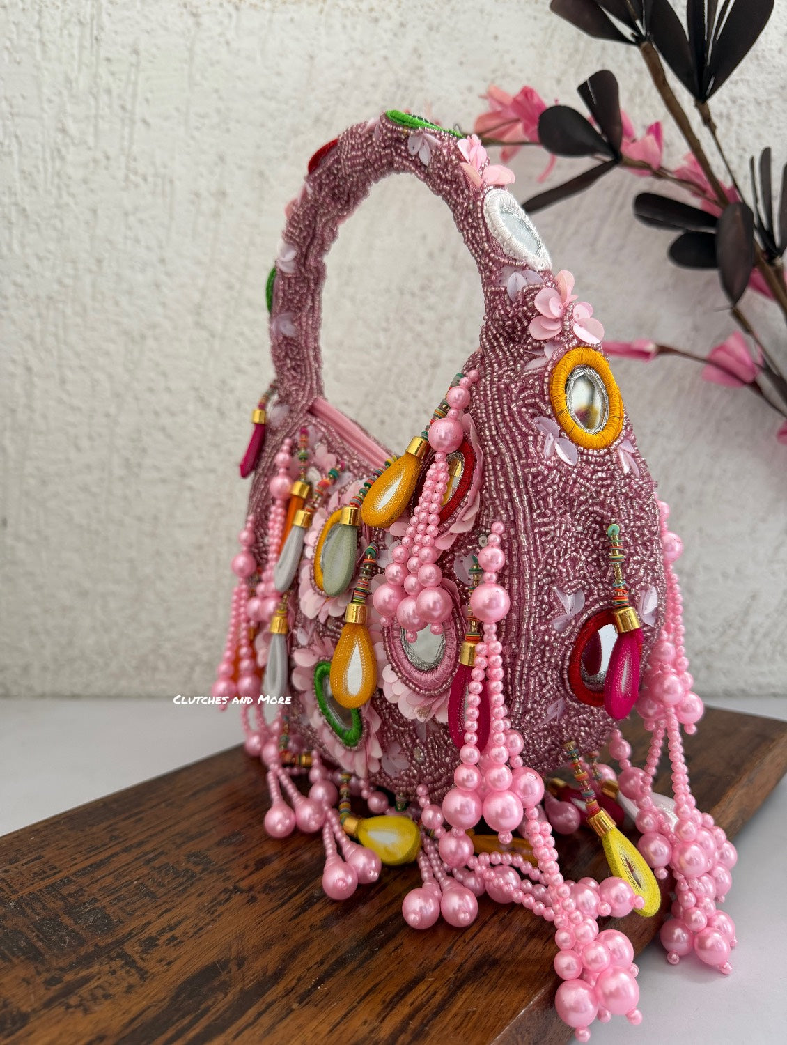 Chandni Mirror Bag Pink (Multicolored)