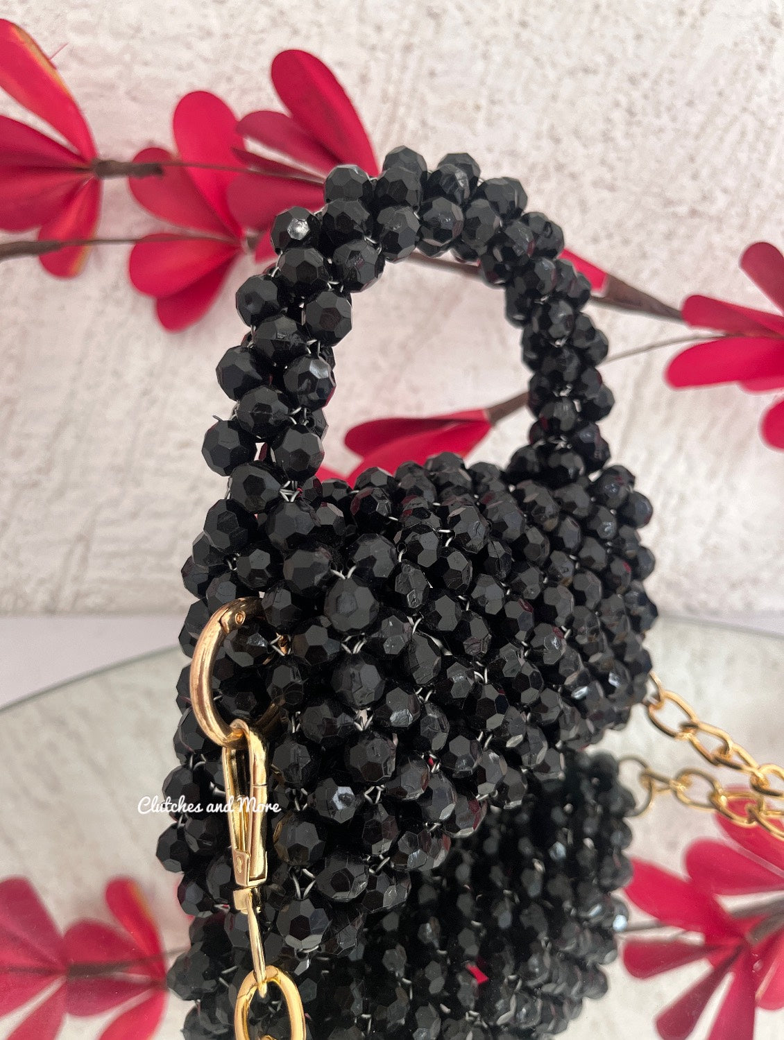 Mini Crystal Sling Black