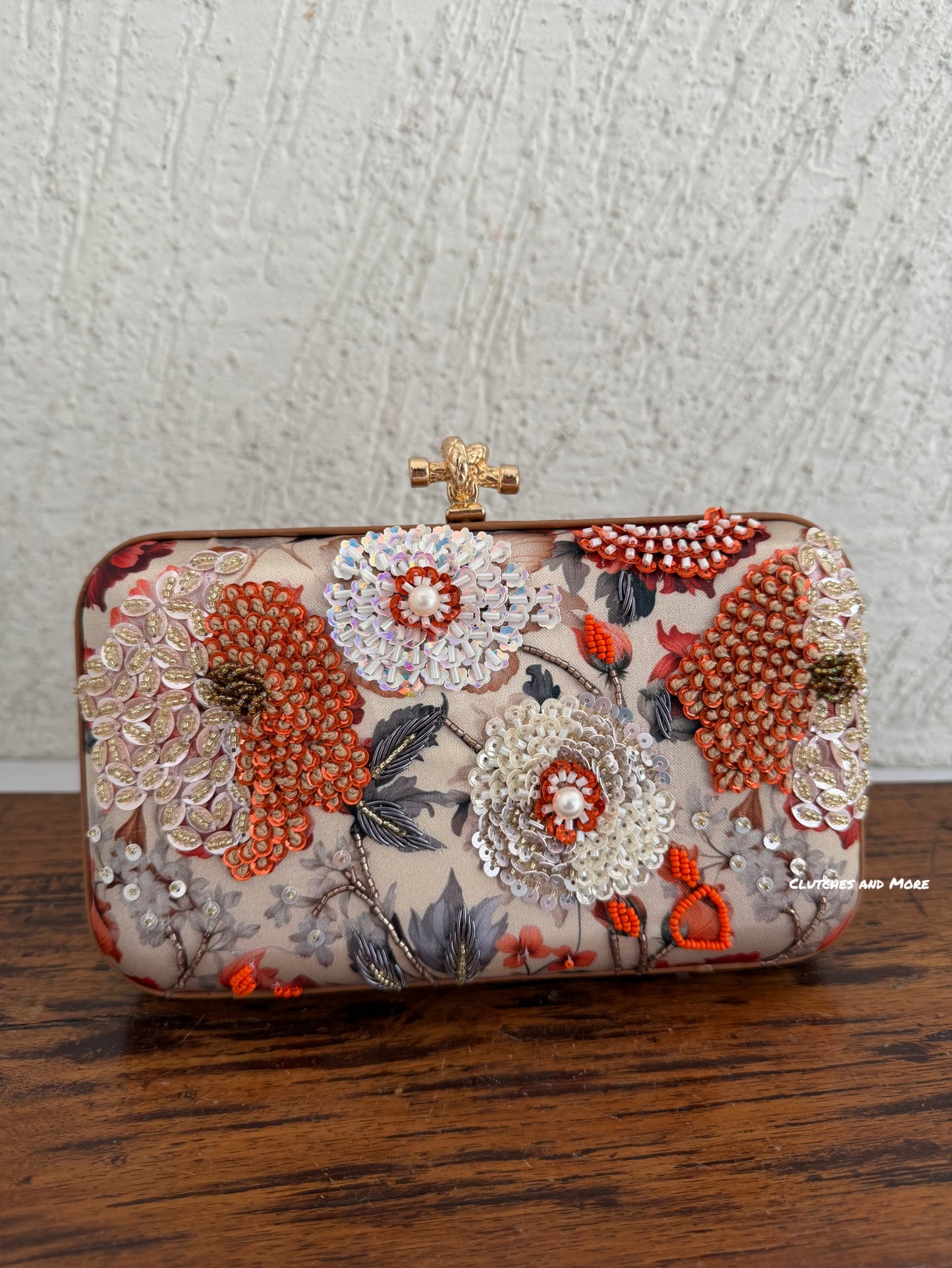 Poppy Floral Clutch  Multicoloured