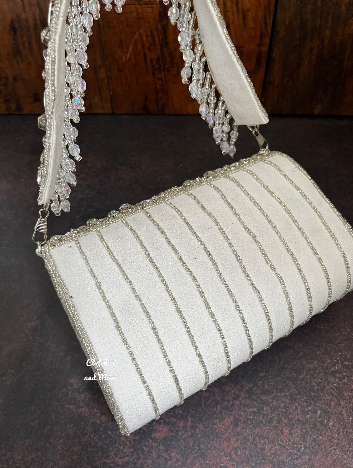 Premium Stone studded White Bag