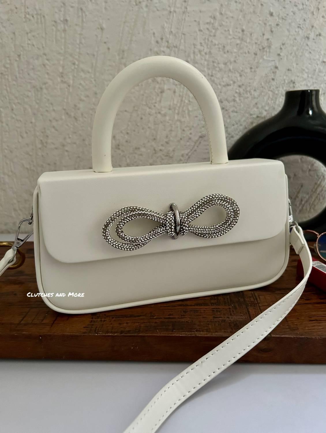 Scarlett Bow Sling bag White
