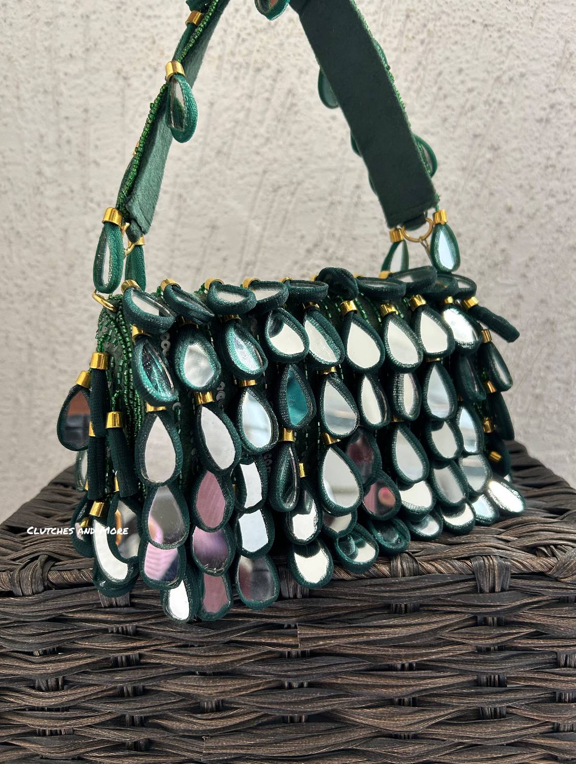 Mirror Flap Bag Green