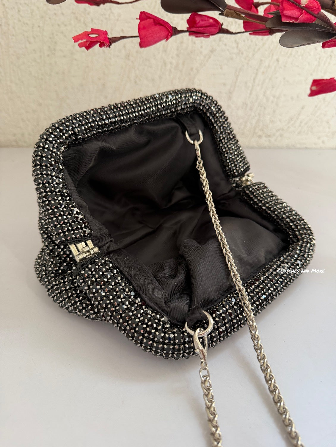 Rhinestone Luxury Bag Black