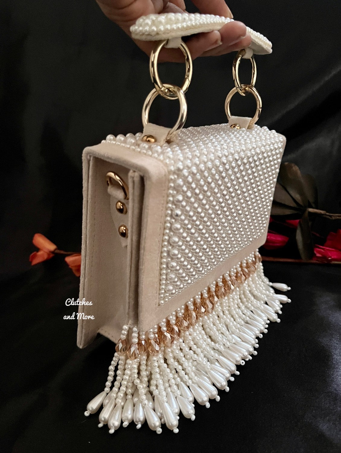 Boss Lady tassle flap bag Nude