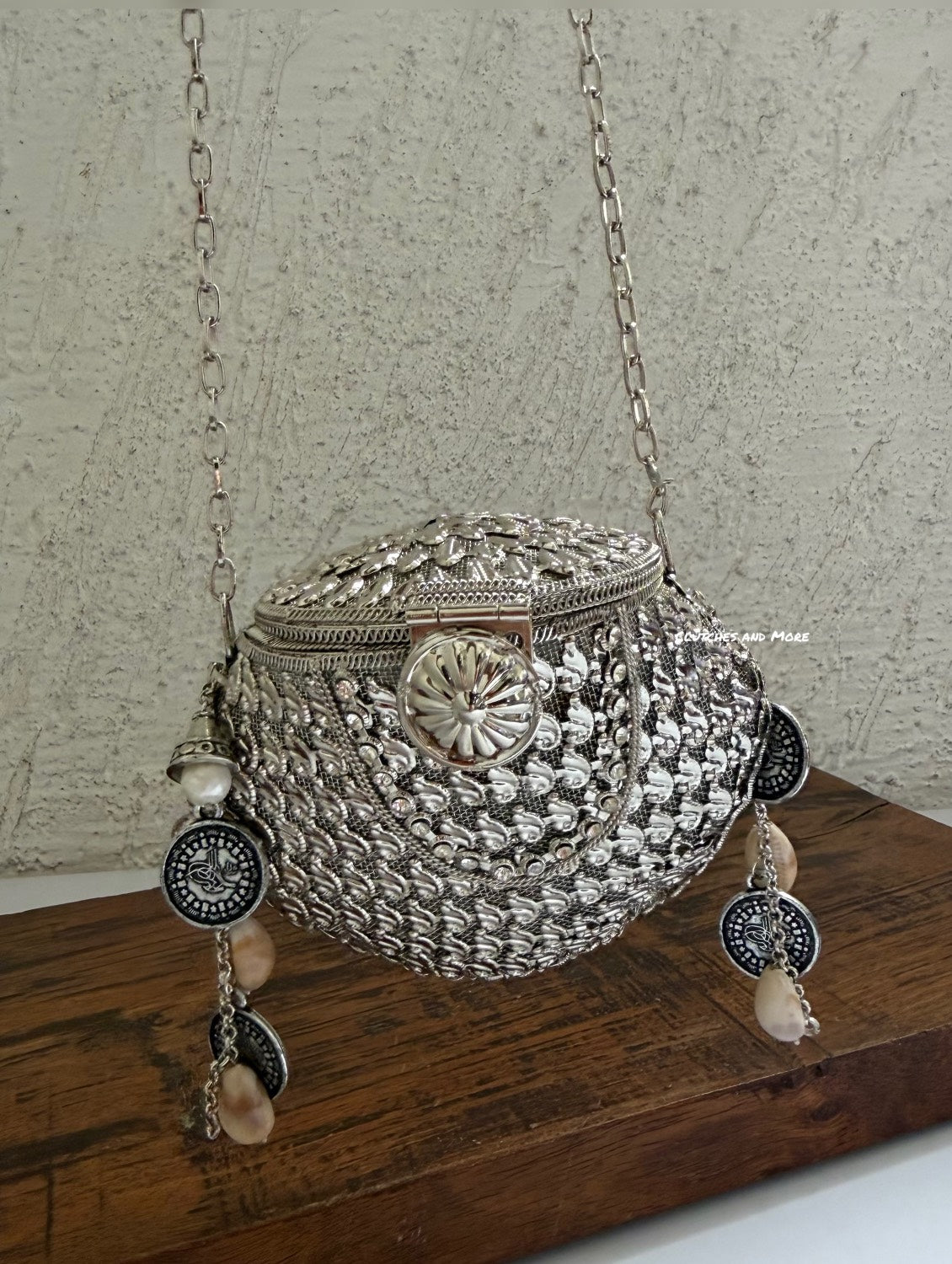 Noor Brass Mini Sliver Clutch