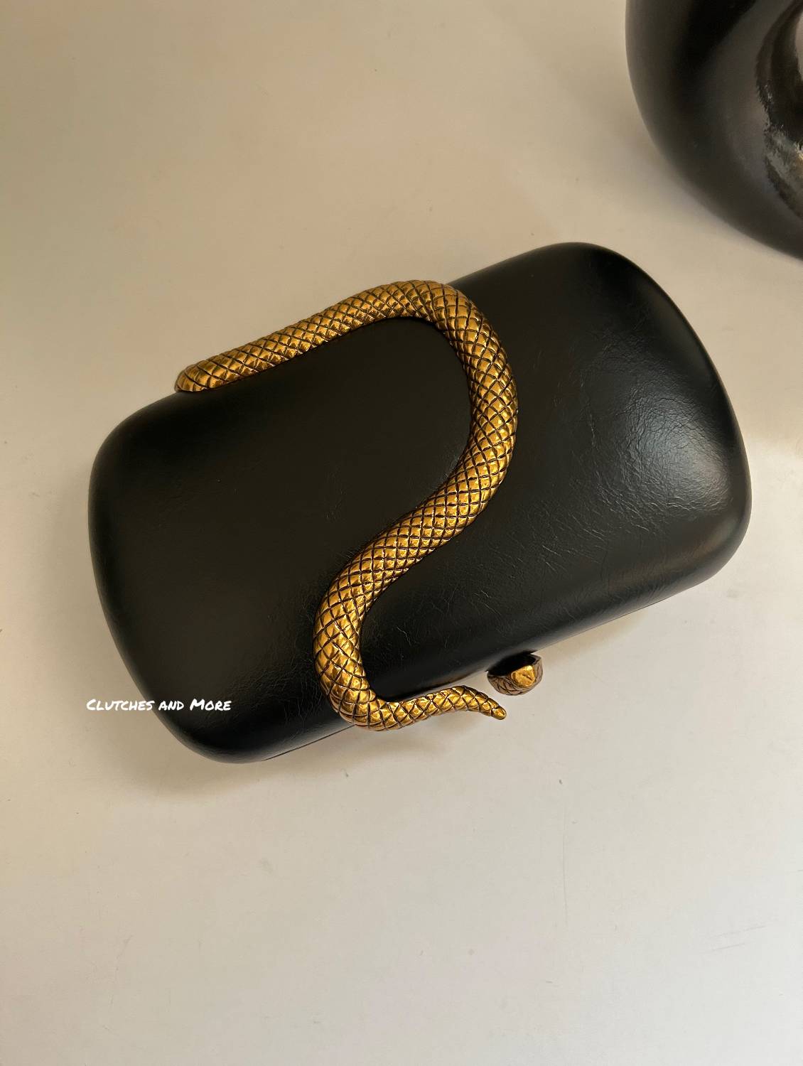 BVLGARI Serpertine Clutch Black