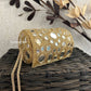 Cylindrical Mirror Bag Gold