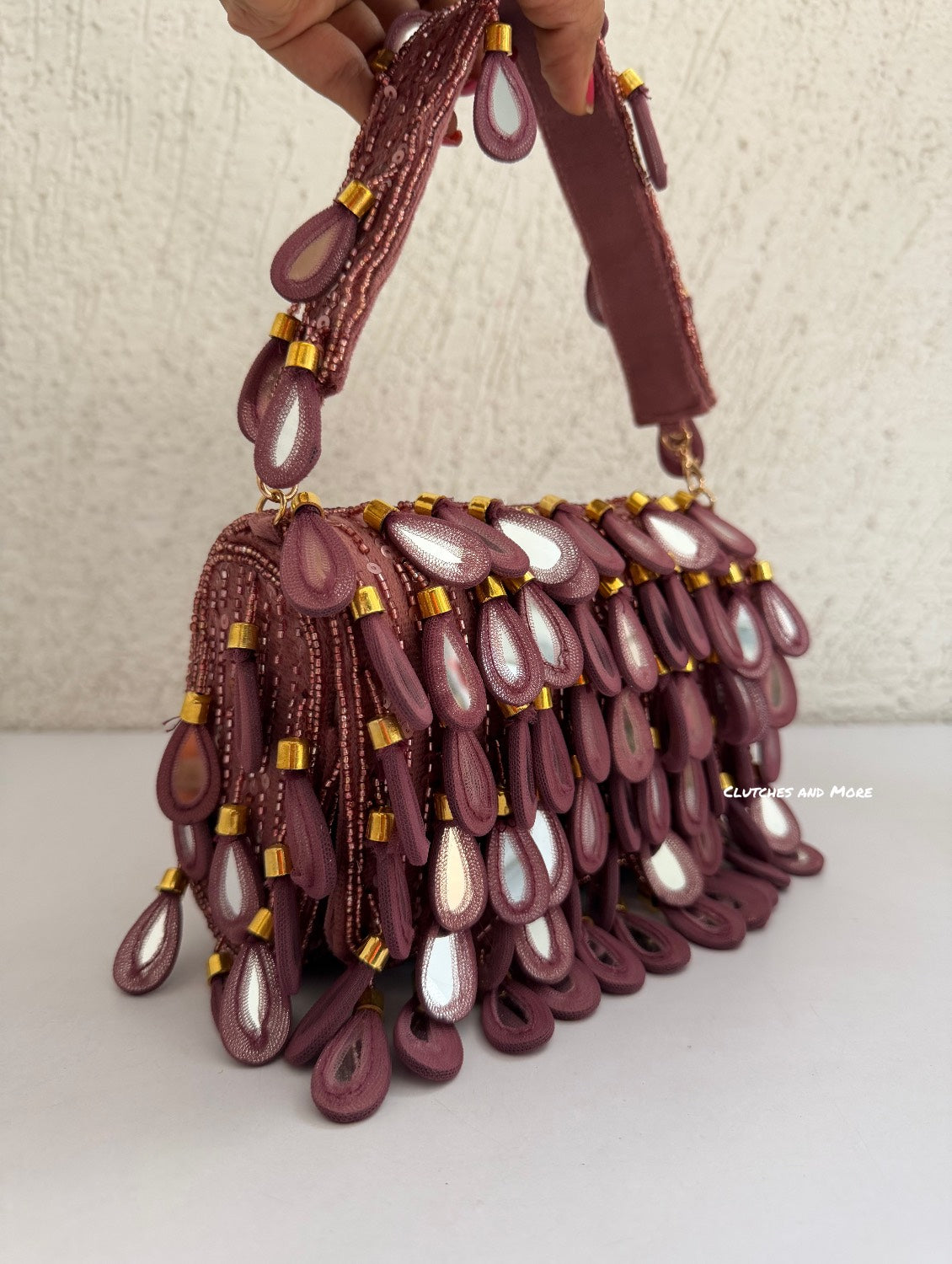 Mirror Flap Bag Onion Pink
