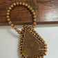 Mini Metal Triangle Ghunghroo Bag Gold