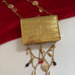 Mini MOP Brass Clutch Multicolored