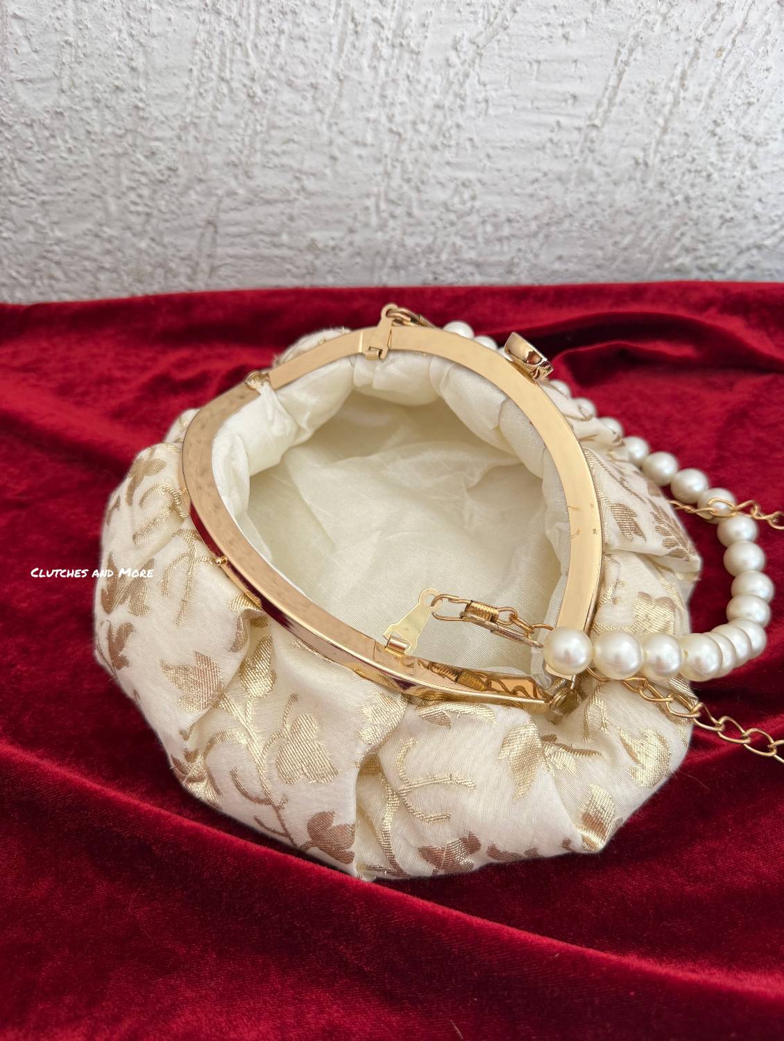 White Gold Batua Bag