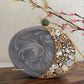 Moonstone Royal Resin Clutch Grey