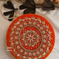 Chakra Orange Round Clutch