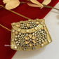 Kasika Kundan Brass Clutch Mini