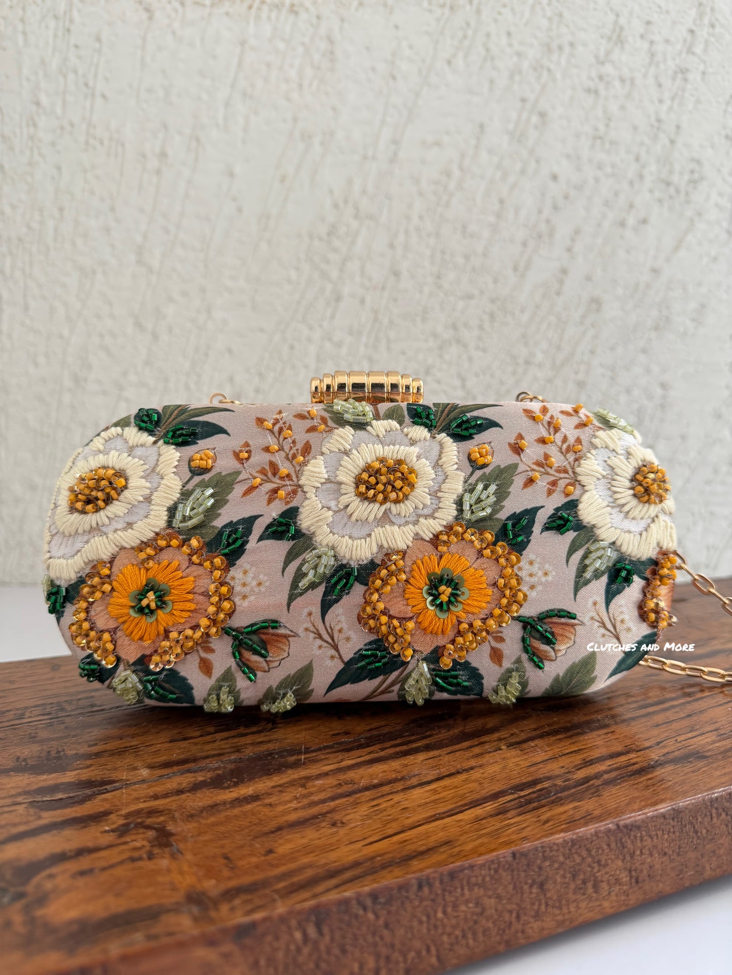 Poppy Floral Capsule Clutch Multicoloured