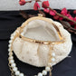 White Chikankari Batua Bag