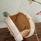 Moonstone Royal Resin Clutch Nude White