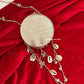 Mini Mother of Pearl Clutch Round Silver