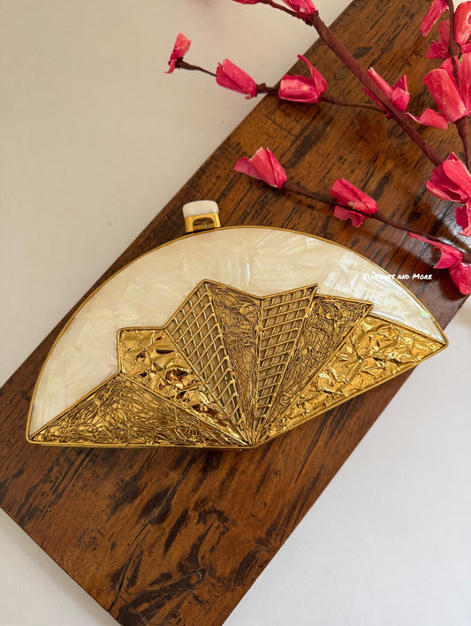 Cleaopatra Mother Of Pearl  Clutch