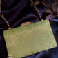 Kala Banarsi Clutch Green