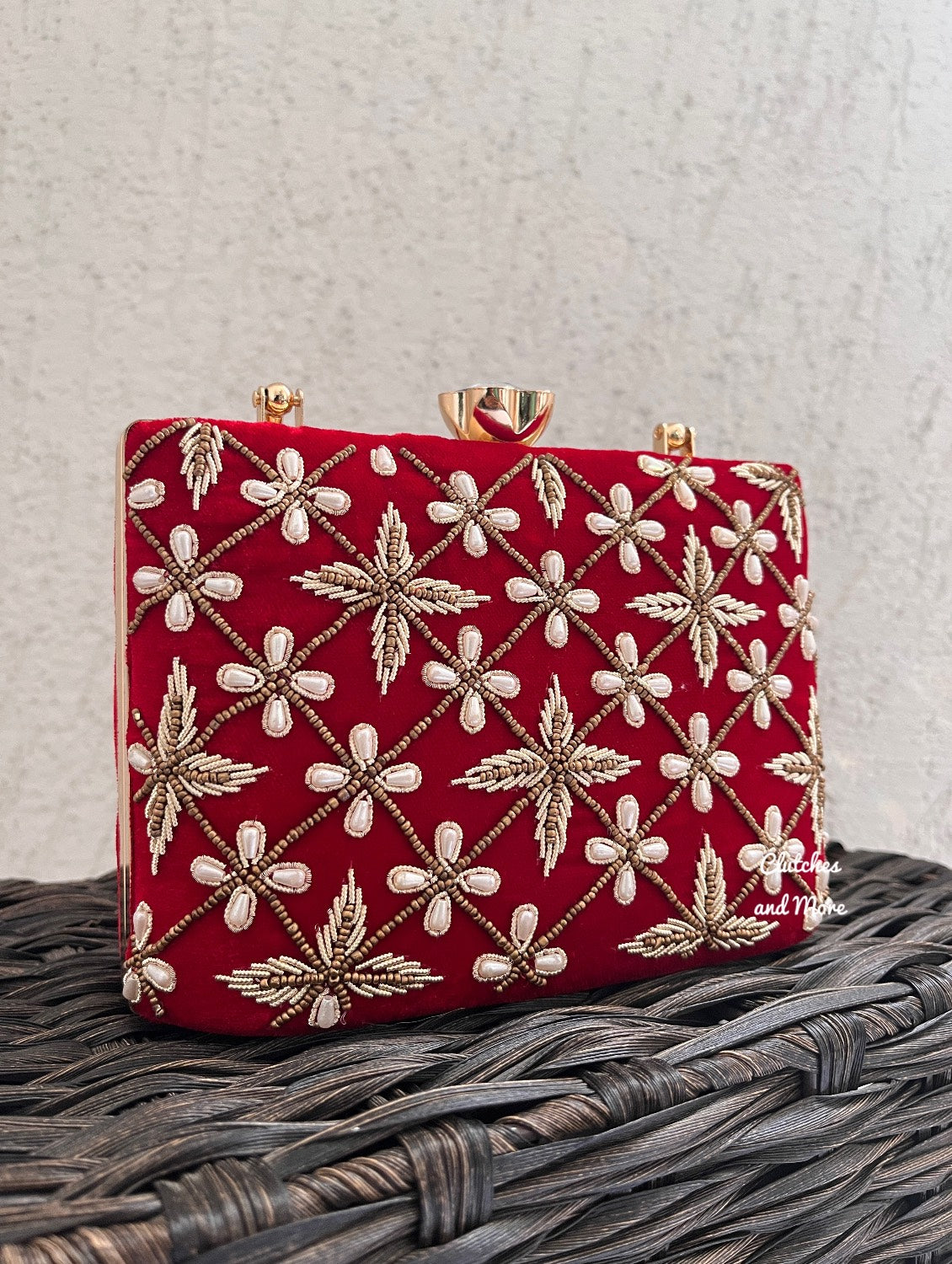 Red Suitcase Clutch