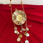 Mini Mother of Pearl Clutch Round Gold