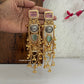 Aashna Kashmiri Earrings Pink Mint Green